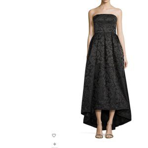 ML Monique Lhuillier Strapless Black Gown Size 12